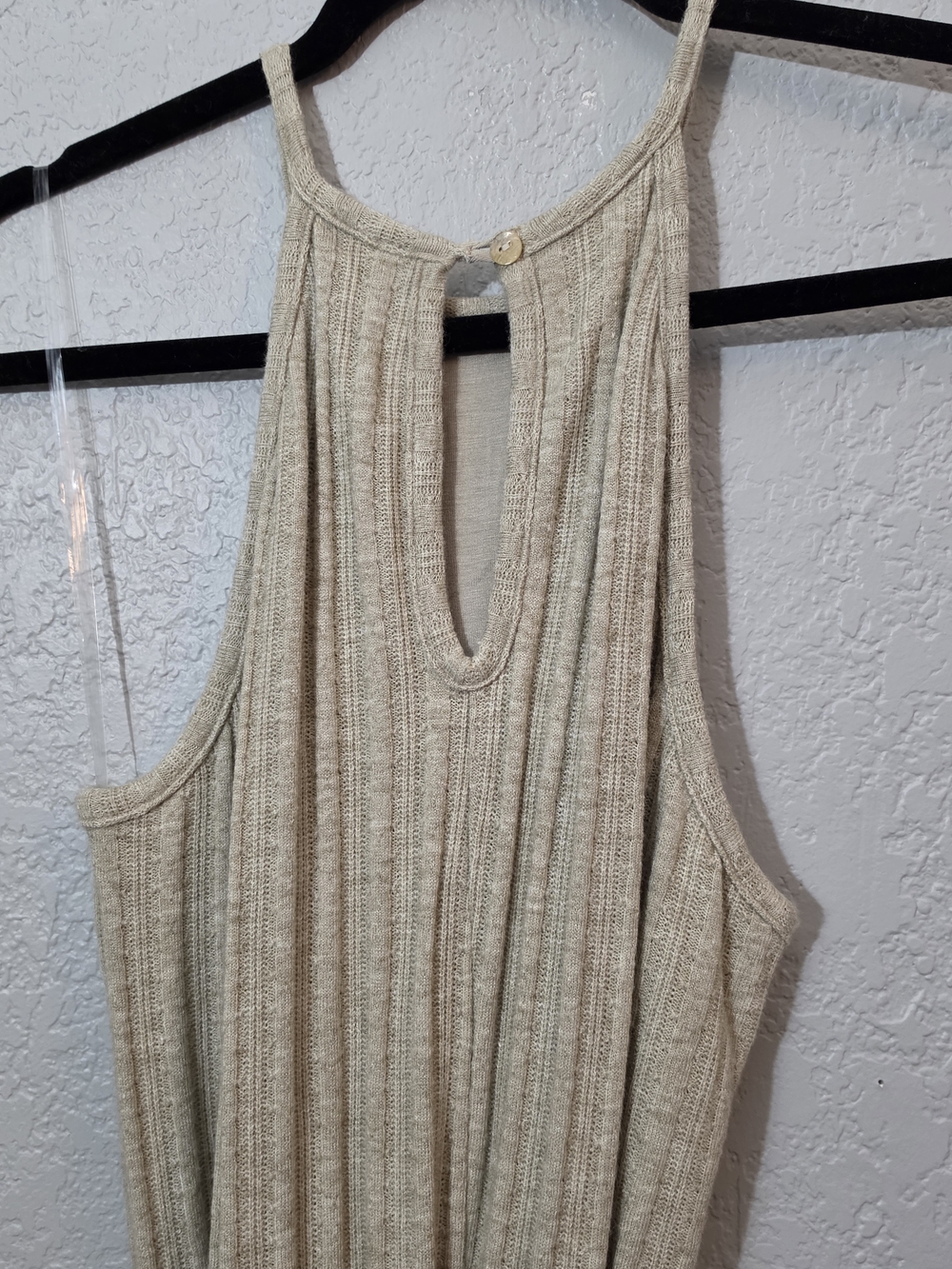 NWT Anthropologie/Amadi Caroline Knit Halter Maxi Dress In Oatmeal Womens M - Picture 11 of 16